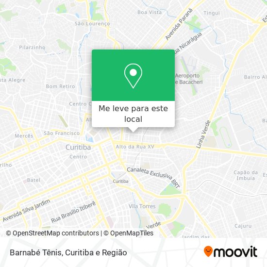 Barnabé Tênis mapa