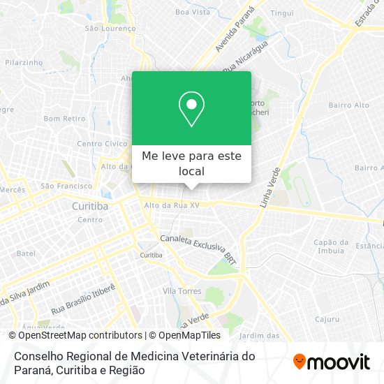 Conselho Regional de Medicina Veterinária do Paraná mapa