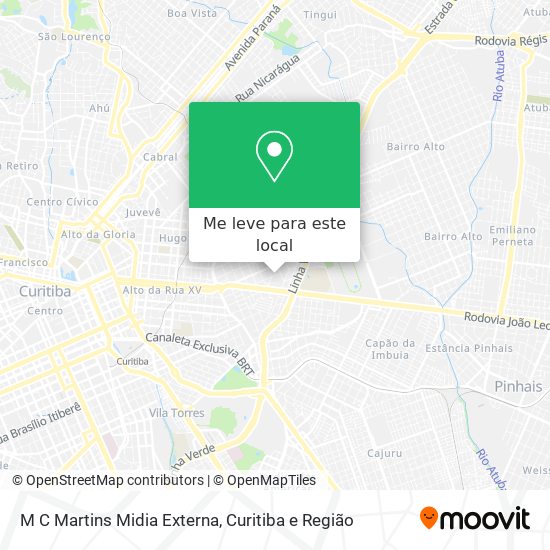 M C Martins Midia Externa mapa