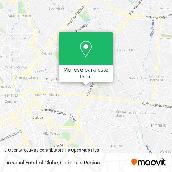 Arsenal Futebol Clube mapa