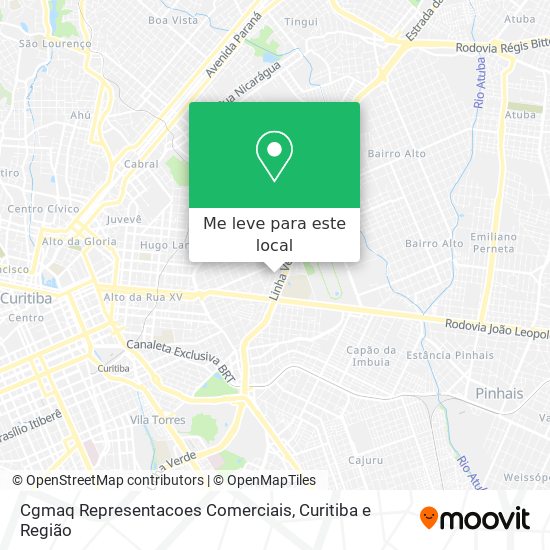 Cgmaq Representacoes Comerciais mapa