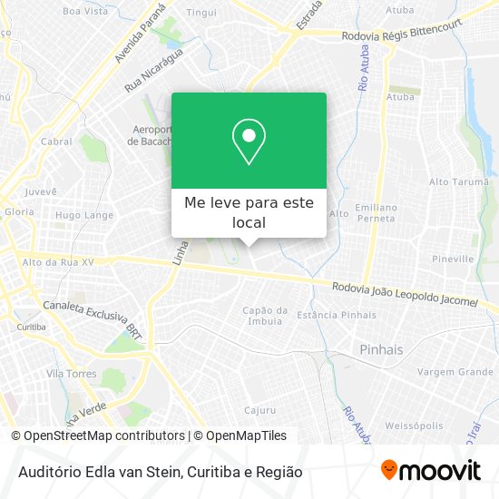 Auditório Edla van Stein mapa