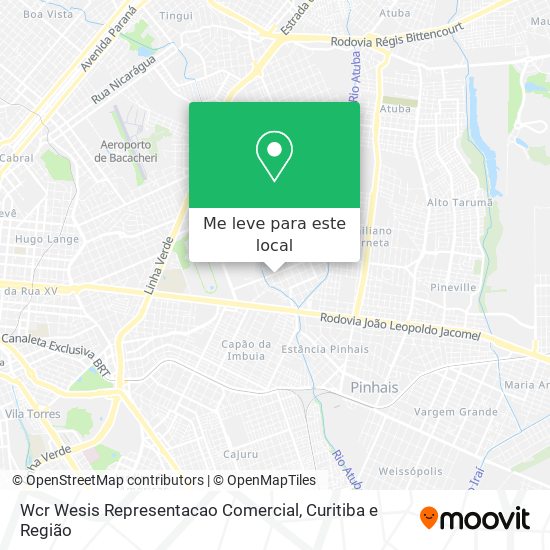 Wcr Wesis Representacao Comercial mapa