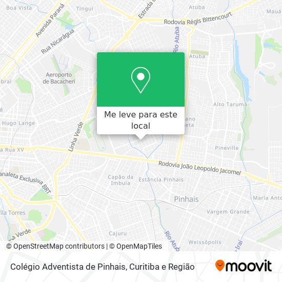 Colégio Adventista de Pinhais mapa