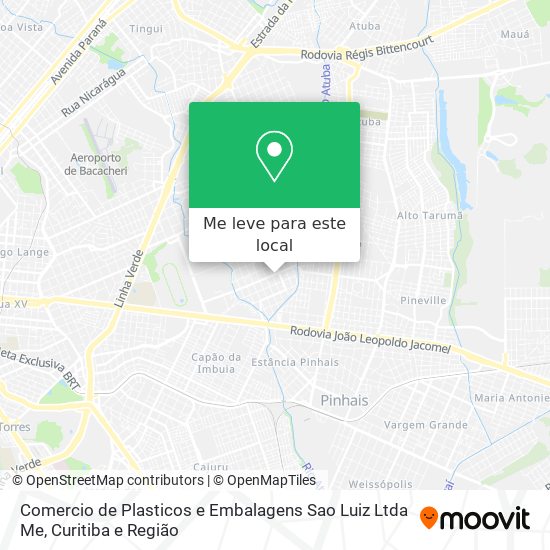 Comercio de Plasticos e Embalagens Sao Luiz Ltda Me mapa