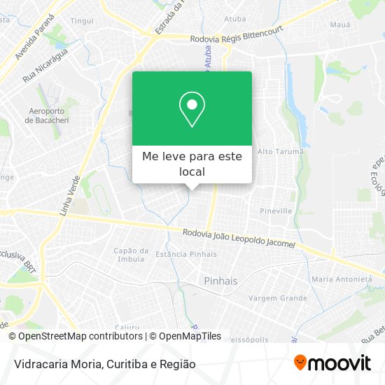 Vidracaria Moria mapa