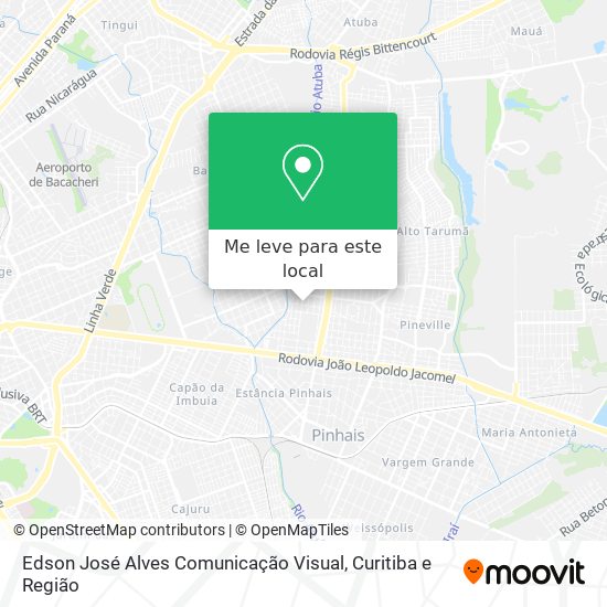 Edson José Alves Comunicação Visual mapa