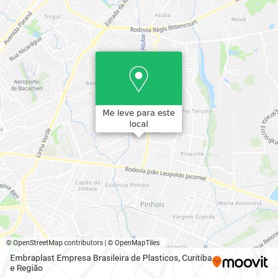 Embraplast Empresa Brasileira de Plasticos mapa