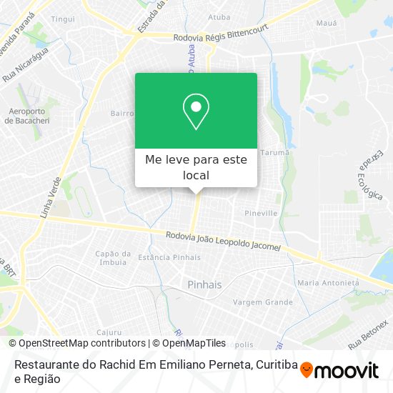 Restaurante do Rachid Em Emiliano Perneta mapa