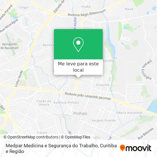 Medpar Medicina e Segurança do Trabalho mapa