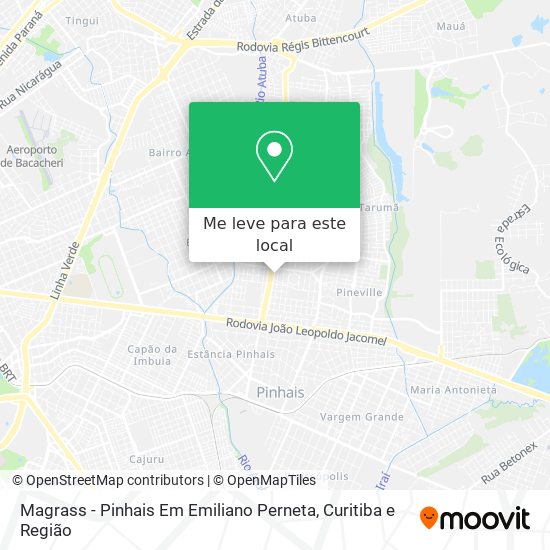 Magrass - Pinhais Em Emiliano Perneta mapa