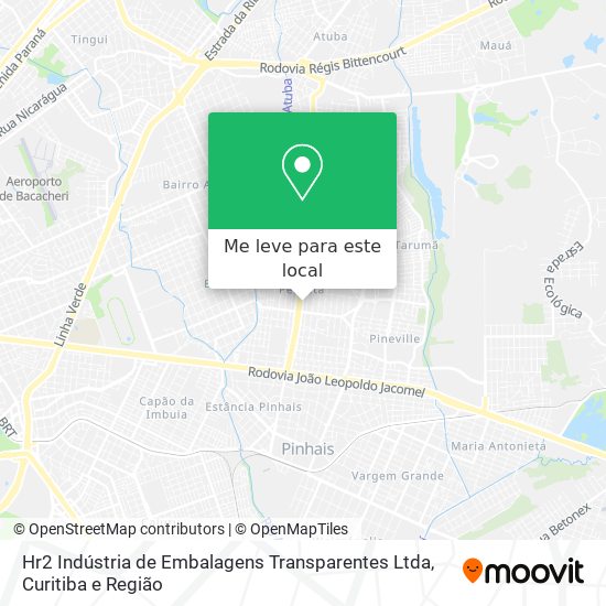Hr2 Indústria de Embalagens Transparentes Ltda mapa