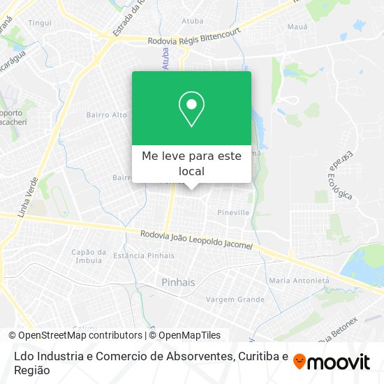 Ldo Industria e Comercio de Absorventes mapa