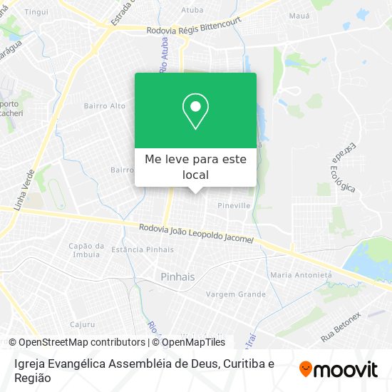 Igreja Evangélica Assembléia de Deus mapa