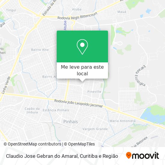 Claudio Jose Gebran do Amaral mapa