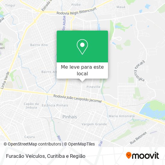 Furacão Veículos mapa