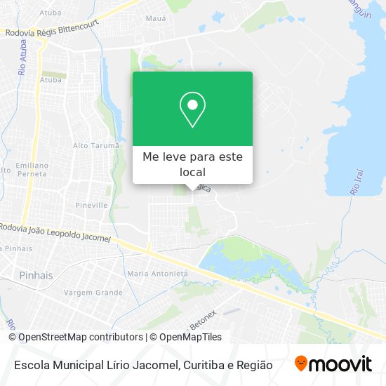 Escola Municipal Lírio Jacomel mapa