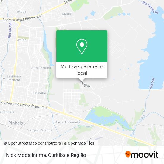 Nick Moda Intima mapa