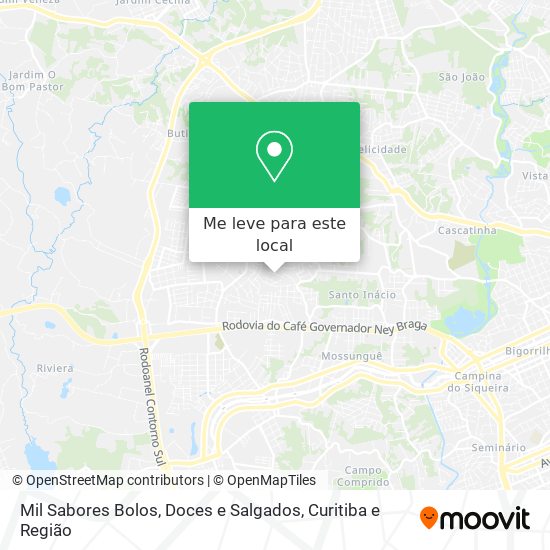 Mil Sabores Bolos, Doces e Salgados mapa