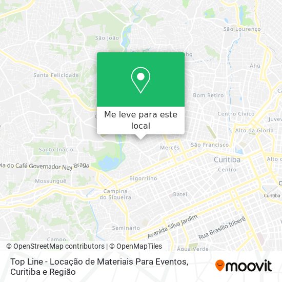 Top Line - Locação de Materiais Para Eventos mapa