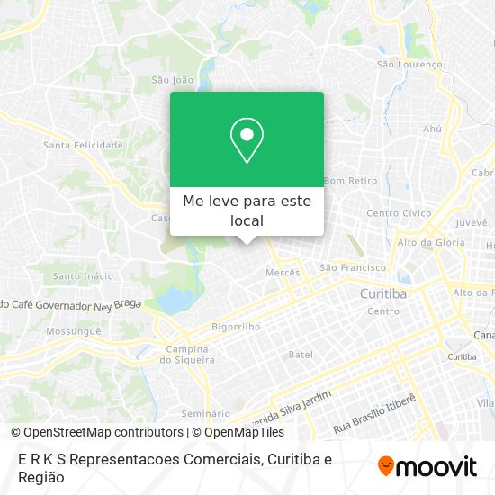 E R K S Representacoes Comerciais mapa