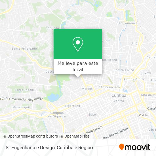 Sr Engenharia e Design mapa