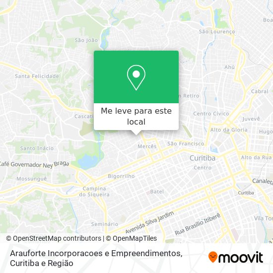 Arauforte Incorporacoes e Empreendimentos mapa
