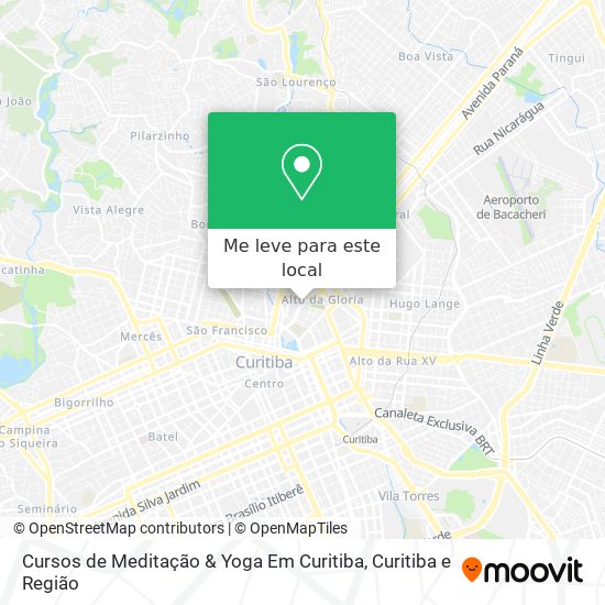 Cursos de Meditação & Yoga Em Curitiba mapa