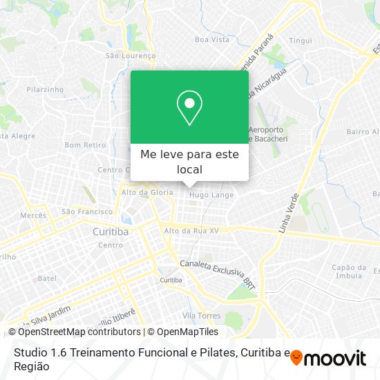 Studio 1.6 Treinamento Funcional e Pilates mapa