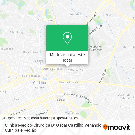 Clinica Medico-Cirurgica Dr Oscar Castilho Venancio mapa