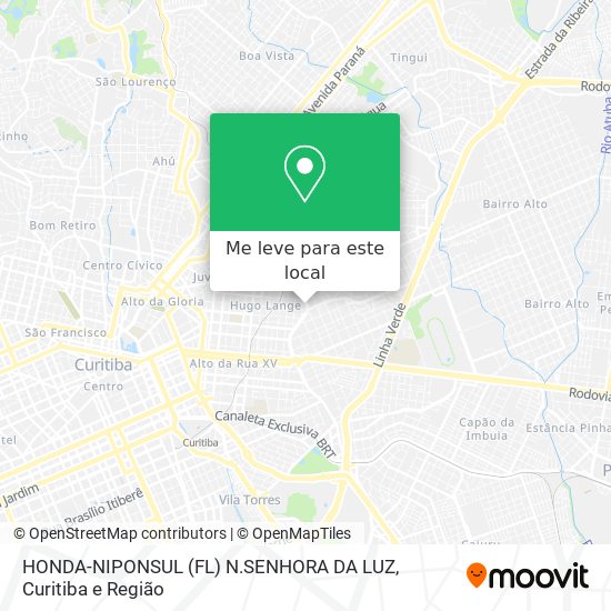 HONDA-NIPONSUL (FL) N.SENHORA DA LUZ mapa