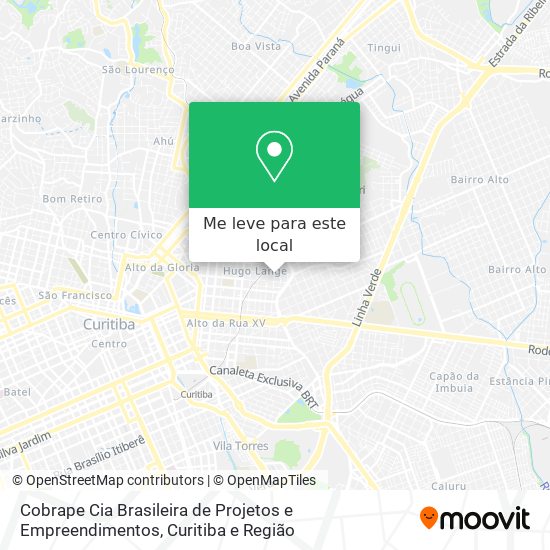 Cobrape Cia Brasileira de Projetos e Empreendimentos mapa