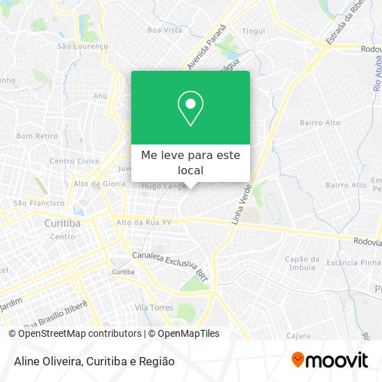 Aline Oliveira mapa