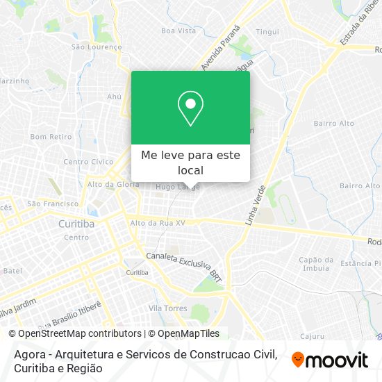 Agora - Arquitetura e Servicos de Construcao Civil mapa