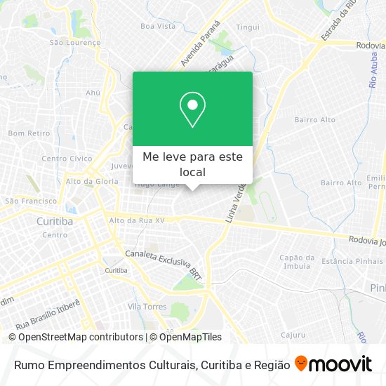 Rumo Empreendimentos Culturais mapa