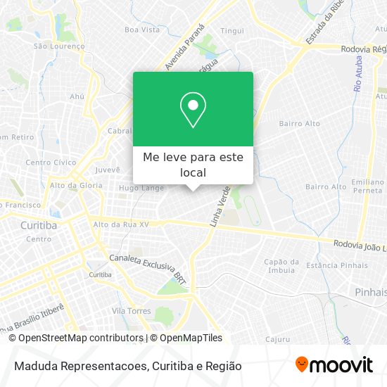 Maduda Representacoes mapa
