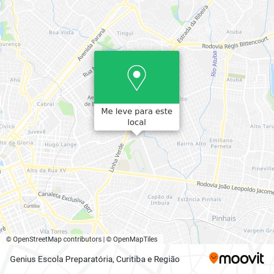 Genius Escola Preparatória mapa