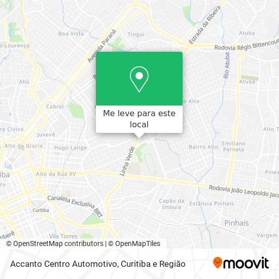 Accanto Centro Automotivo mapa