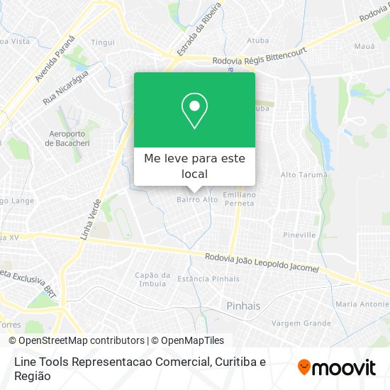 Line Tools Representacao Comercial mapa