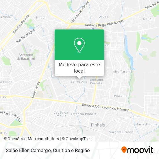 Salão Ellen Camargo mapa