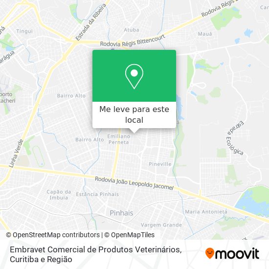 Embravet Comercial de Produtos Veterinários mapa