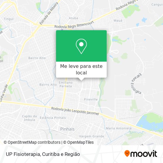 UP Fisioterapia mapa