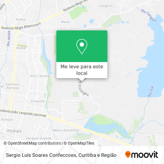 Sergio Luis Soares Confeccoes mapa