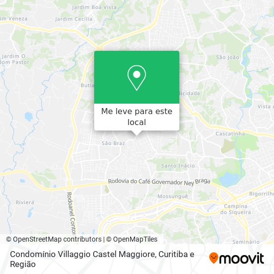 Condomínio Villaggio Castel Maggiore mapa