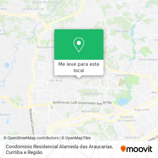 Condominio Residencial Alameda das Araucarias mapa