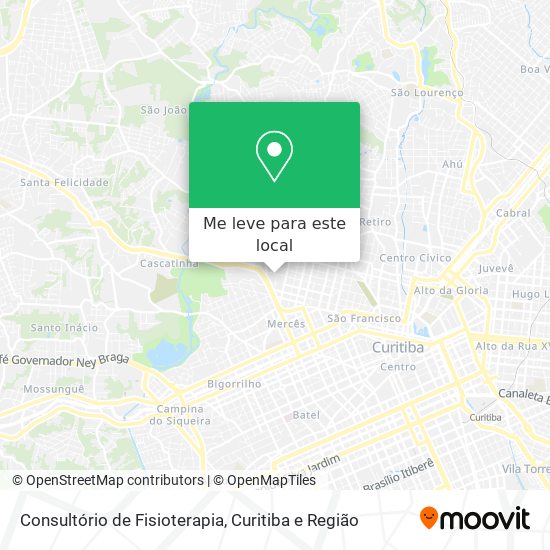 Consultório de Fisioterapia mapa