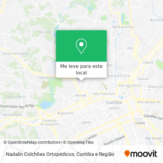 Nadalin Colchões Ortopédicos mapa