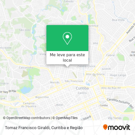Tomaz Francisco Giraldi mapa