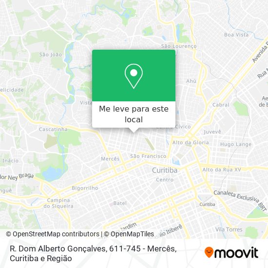 R. Dom Alberto Gonçalves, 611-745 - Mercês mapa