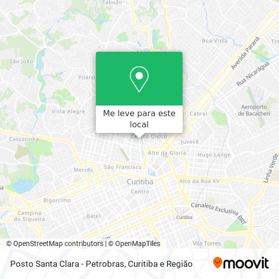 Posto Santa Clara - Petrobras mapa